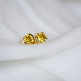 Byron Bay | Heart of the Sun Studs - Yellow Sapphires