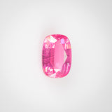 0.7Ct Neon Reddish Pink Mahenge Spinel | Cushion Shape front view