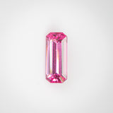 0.55Ct Reddish Pink Mahenge Spinel | Emerald Shape front view