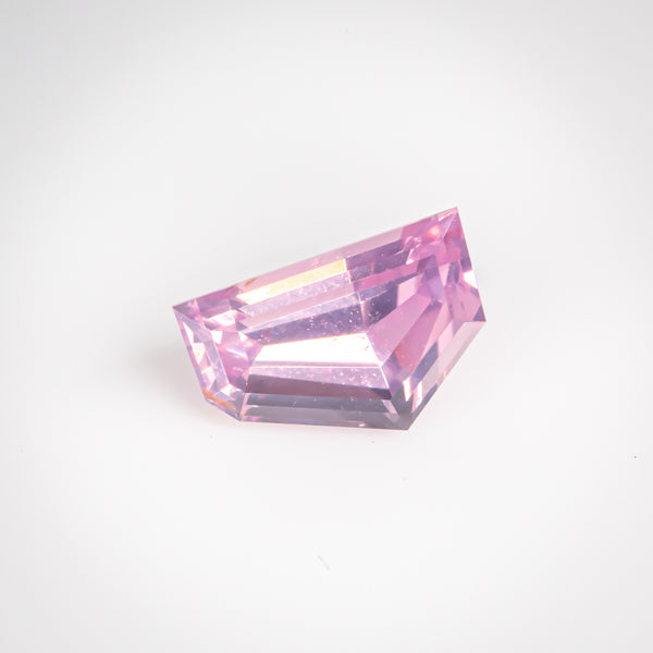 1.18Ct Orangish Pink Ceylon Sapphire | 'Freeform Sunset' | Fancy Shape shield view