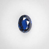 1.07Ct Deep Blue Ceylon Sapphire | Oval Shape front view