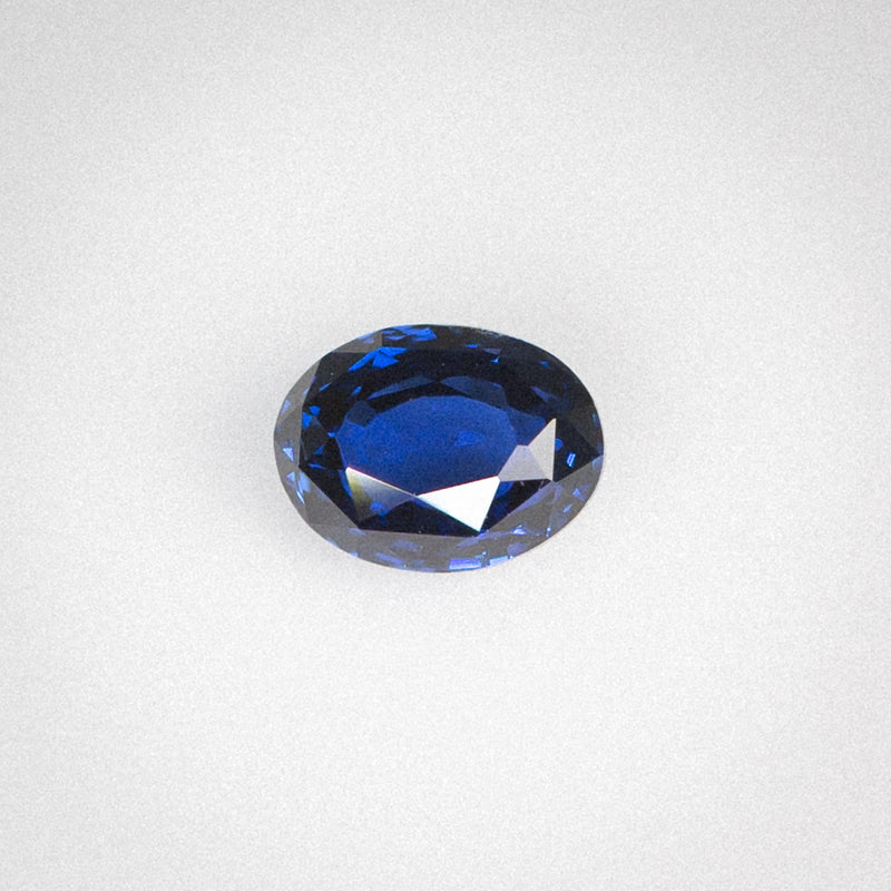 1.07Ct Deep Blue Ceylon Sapphire | Oval Shape horizontal view