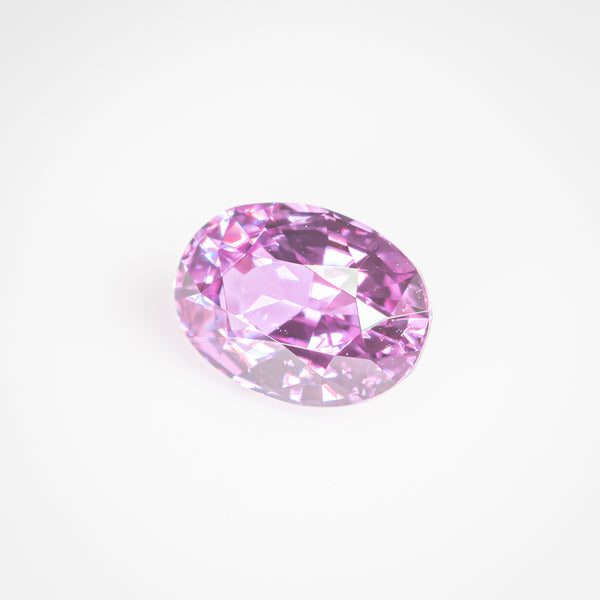 1.1Ct Purplish Pink Madagascan Sapphire | 'Hutt Lagoon' | Oval Shape side view