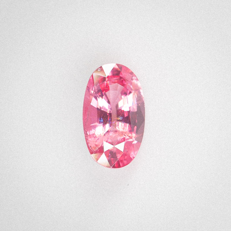 1.15Ct Neon Reddish Pink Mahenge Spinel | Oval Shape front view