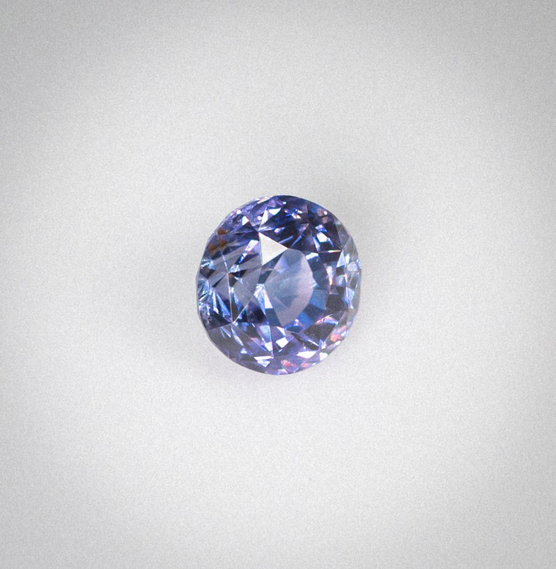 1.38Ct Bi-colour Blue-Violet Ceylon Sapphire | Round Shape side view