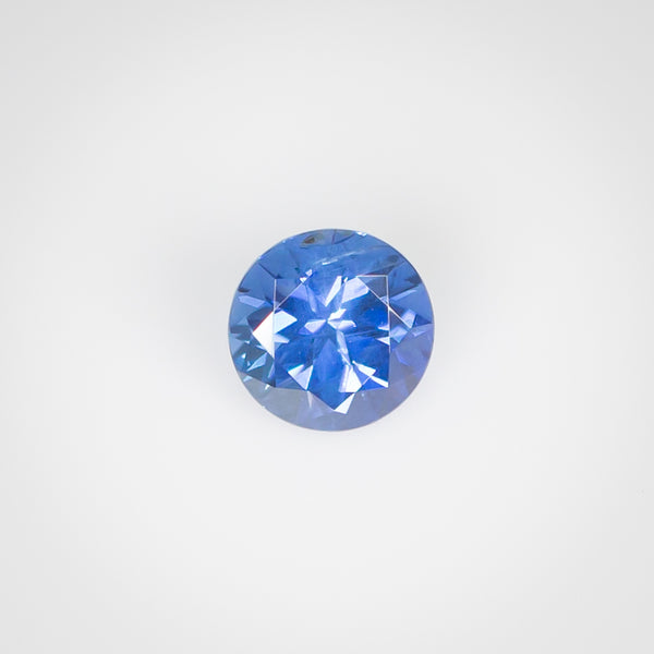 0.59Ct 5mm Vivid Blue Ceylon Sapphire | Round Shape front view
