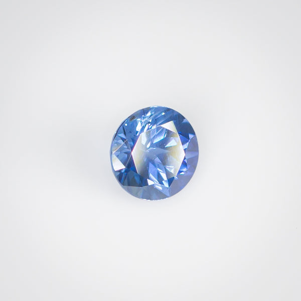 0.59Ct 5mm Vivid Blue Ceylon Sapphire | Round Shape side view