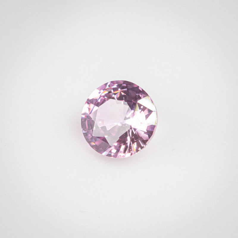 1.17Ct Pastel Pink Lotus Sapphire | Round Shape side view