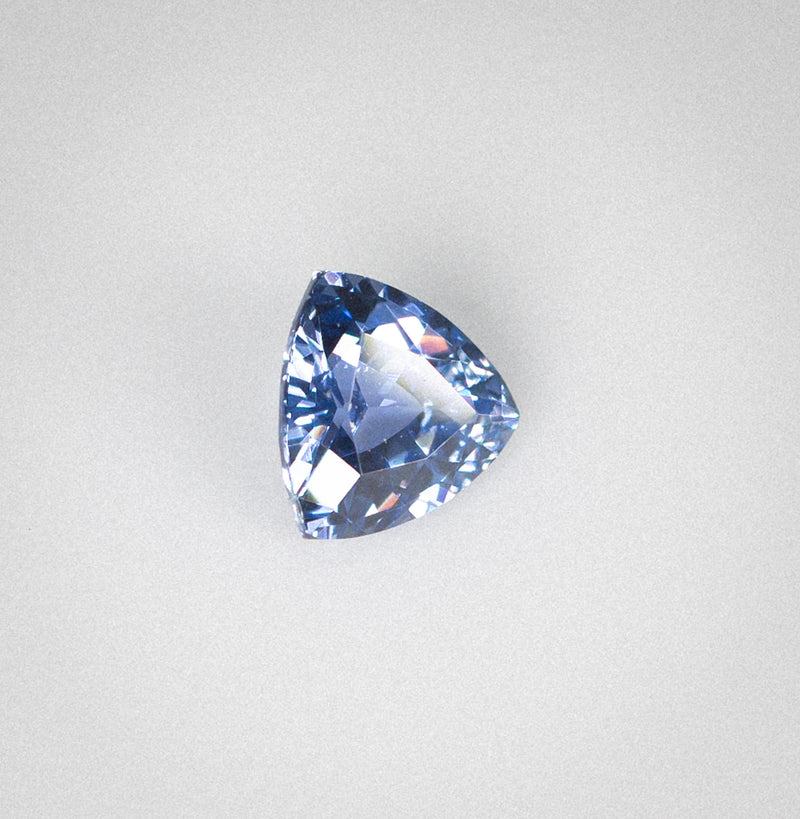 1.07Ct Ceylon Blue Ceylon Sapphire | Trillion Shape side view