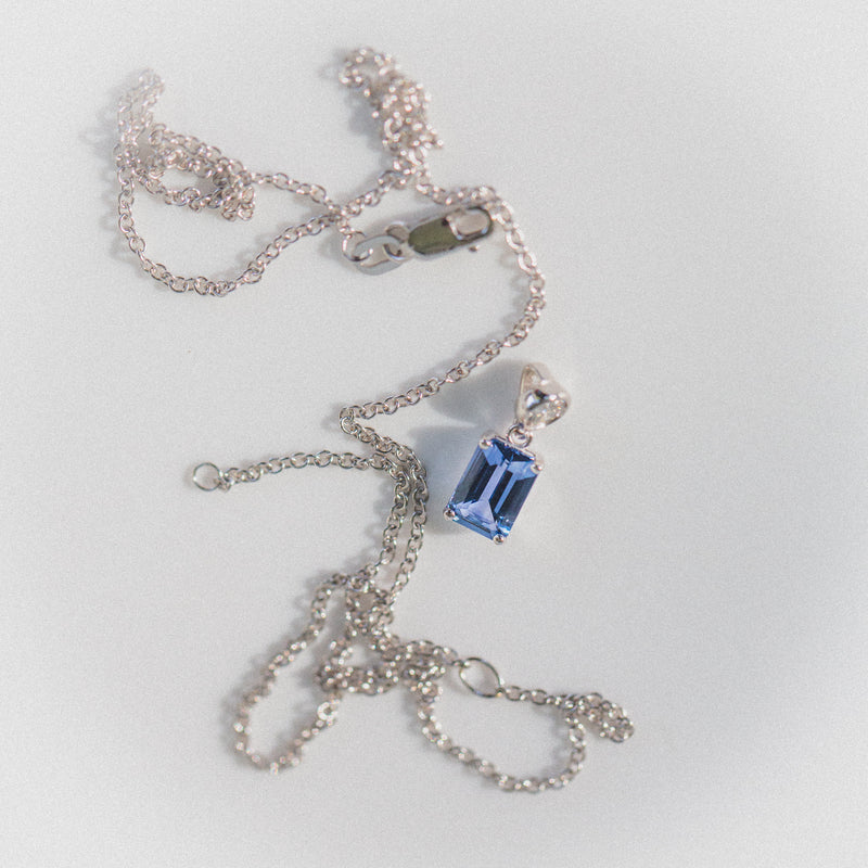 Indian Ocean | Blue Symphony - Natural Ceylon Blue Sapphire and Diamond Pendant loose