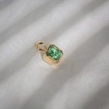 Daintree | Natural Neon Lagoon Tourmaline Pendant | "Rainforest Lagoon" side view