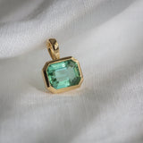 Daintree | Natural Neon Lagoon Tourmaline Pendant | "Rainforest Lagoon" front view 4