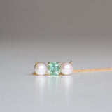 Indian Ocean | Pearls in the Forest - Lagoon Tourmaline & Akoya Pearls front view