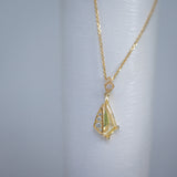 Byron Bay | Freeform Geometry - Yellow Ceylon Sapphire and Natural Diamonds closeup
