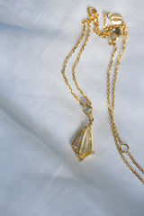 Byron Bay | Freeform Geometry - Yellow Ceylon Sapphire and Natural Diamonds top down view 2
