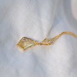 Byron Bay | Freeform Geometry - Yellow Ceylon Sapphire and Natural Diamonds closeup side view