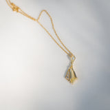 Byron Bay | Freeform Geometry - Yellow Ceylon Sapphire and Natural Diamonds profile view