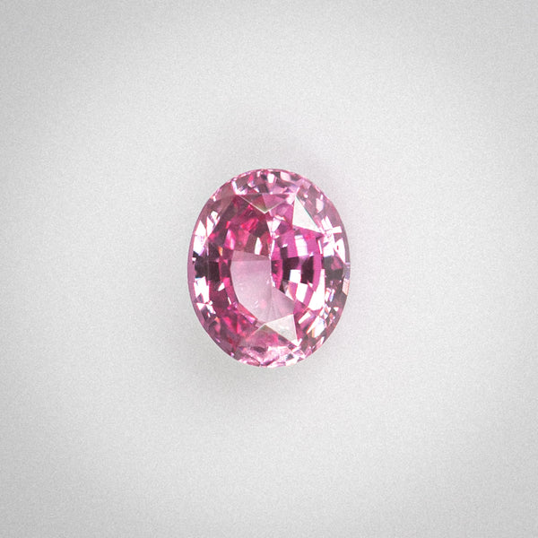 1.56Ct Lotus Padparadscha Ceylon Sapphire | Oval Shape Front view