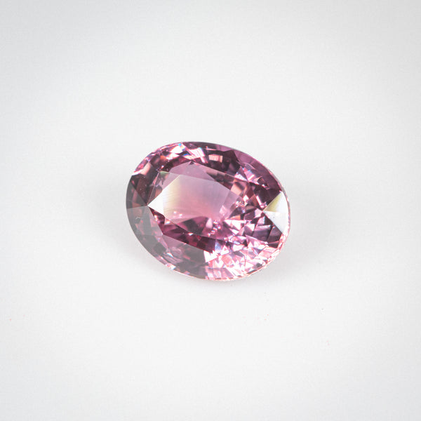 2.07Ct Purplish Pink Madagascan Sapphire | Oval Shape side view