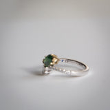 Daintree | Flutter | Toi et Moi - Natural GIA Diamond & Vivid Emerald Green Tsavorite Ring logo