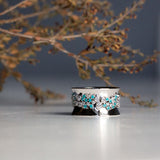 Indian Ocean | Paraiba Cluster - Neon Blue Paraiba Tourmaline & Diamonds Eternity Ring