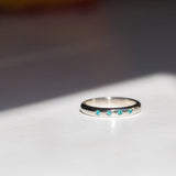 Indian Ocean | Paraiba Stacker - Neon Blue Paraiba Tourmaline in sunlight