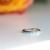 Indian Ocean | Paraiba Stacker - Neon Blue Paraiba Tourmaline front view