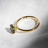 Daintree | "Summer in a Rainforest" | Green Australian Sapphire Ring side view 2
