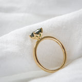 Daintree | "Summer in a Rainforest" | Green Australian Sapphire Ring side view