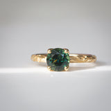 Daintree | "Gum Forest" | One of One | Hand Engraved Green Australian Sapphire Ring 2