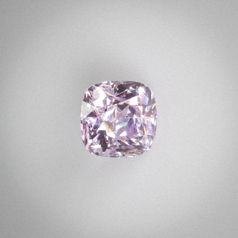 2.13Ct Fancy Pastel Pink Ceylon Sapphire | Cushion Shape Front View