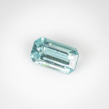 1.78Ct Lagoon Bluish Green Tourmaline | 'Glacial Water' | Emerald Shape side view