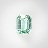 1.83Ct Lagoon Seafoam Green Tourmaline | 'Rainforest Lagoon' | Emerald Shape front view