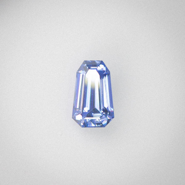 1.79Ct Violet-Blue Ceylon Sapphire | Fancy Shape front view