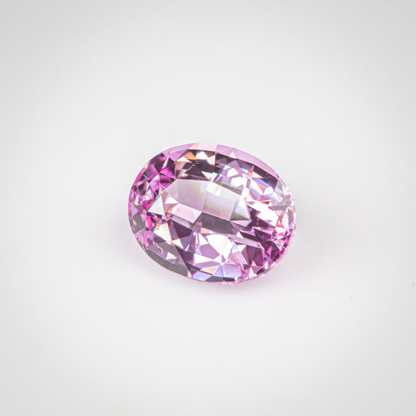 2.31Ct Peony Pink Ceylon Sapphire | "Wild Peony" | Oval Shape side view