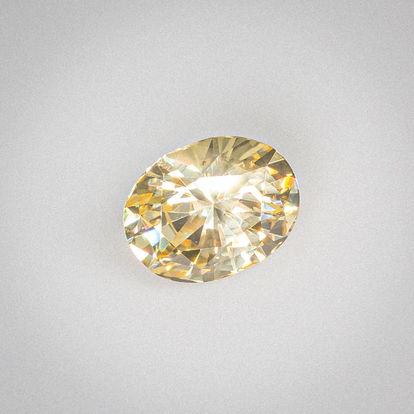 2.33Ct Canary Yellow Ceylon Sapphire | Oval Shape side view