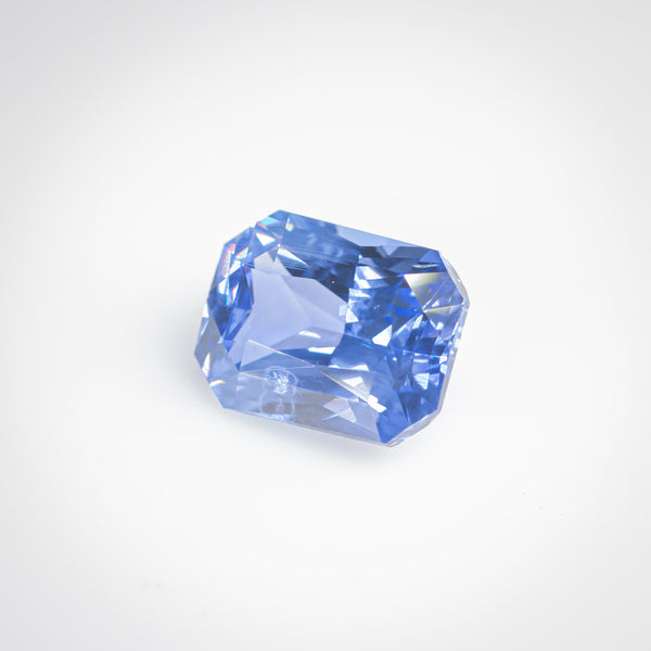 2.3Ct Vivid Blue Ceylon Sapphire | 'Amalfi Coast' | Radiant Shape side view