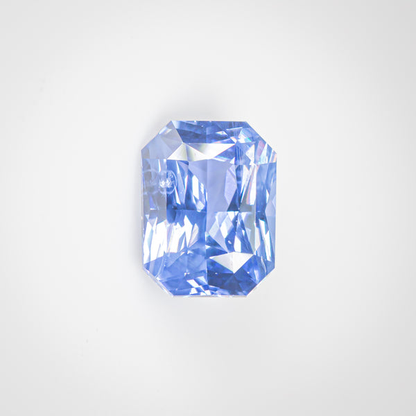 2.3Ct Vivid Blue Ceylon Sapphire | 'Amalfi Coast' | Radiant Shape front view