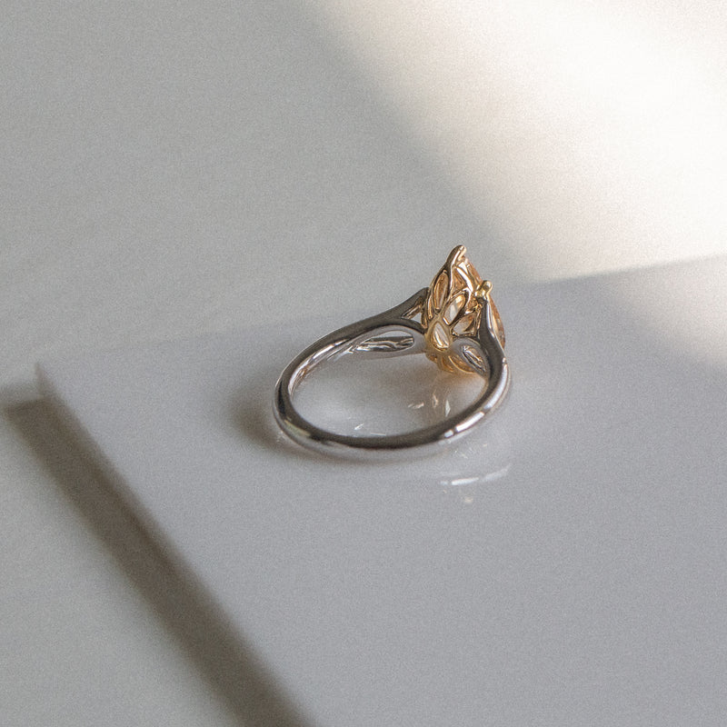 Byron Bay | Winter Sun | Apricot Yellow Solitaire back view