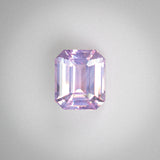 2.56Ct Dreamy Dusty Pink Madagascan Sapphire | Emerald Shape Front View