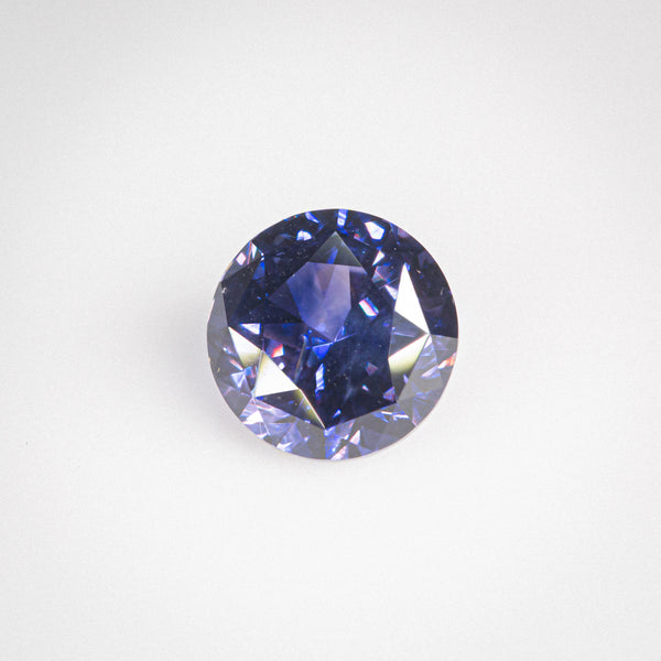 3.45Ct 8.4mm Bluish Violet Ceylon Sapphire | 'Violet Starling' | Round Shape