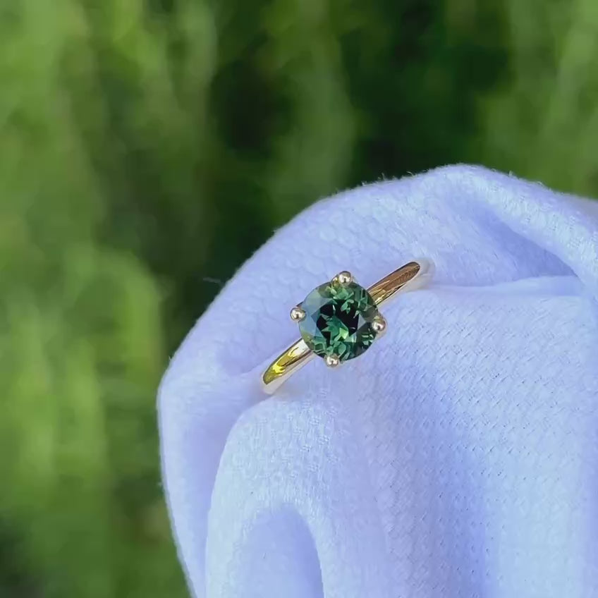 Daintree | "Summer in a Rainforest" | Green Australian Sapphire Ring video
