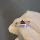 Daintree | "Urals I" | Natural Russian Alexandrite & Diamond Trilogy Ring warm light video