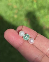 Indian Ocean | Pearls in the Forest - Lagoon Tourmaline & Akoya Pearls video in sunlight