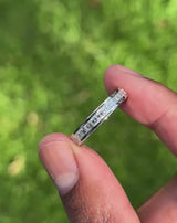 Indian Ocean | Infinite Carré - 1Ctw+ Natural Diamonds Eternity Ring video daylight