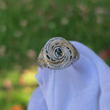 Daintree | "Cosmic Zen" | Hand-sculpted Platinum Signet with Natural Colour Change Alexandrite daylight video