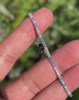 Indian Ocean | 2.4Ctw+ Ceylon Blue Sapphires & Diamonds Tennis Bracelet video