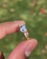 Indian Ocean | Blue Lotus | Blue & Padparadscha Pink Ceylon Sapphires Ring video