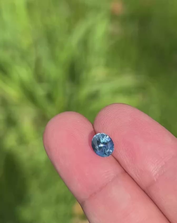 1.24Ct Tealish Blue Ceylon Sapphire | Oval Shape video