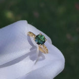 Daintree | "Gum Forest" | One of One | Hand Engraved Green Australian Sapphire Ring video